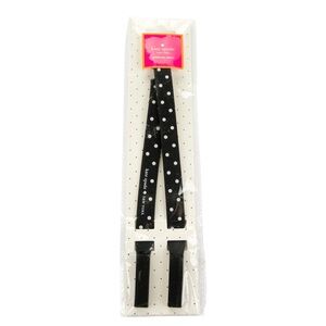 Kate Spade - Black New York rubber sunglass strap with polka dot pattern